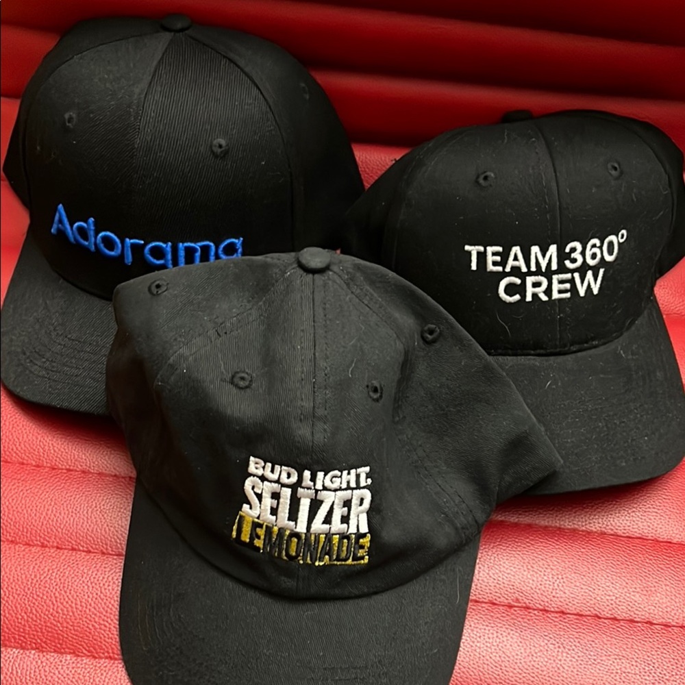 Kodak Black Baseball Caps Trio. NWOT